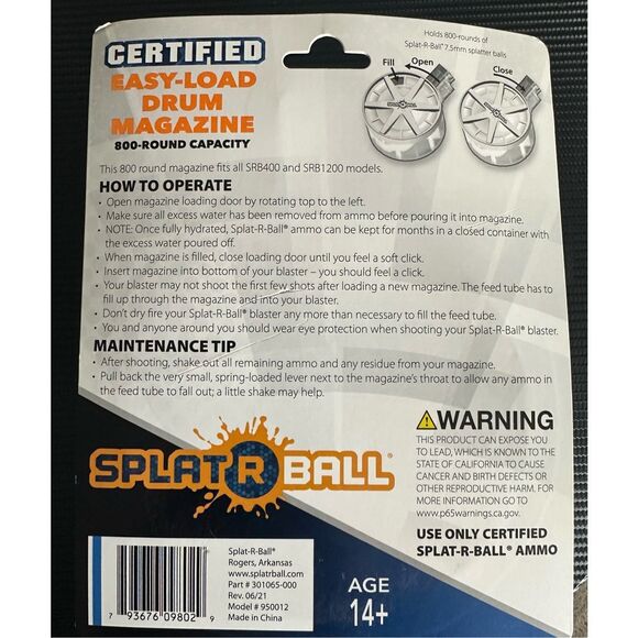 Splat R Ball Easy-load Drum Magazine - Picture 3 of 5